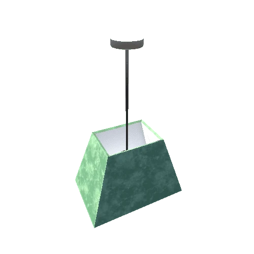 Hanging Light-001 - Trapezoid Shade Jade